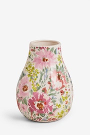 Multi Pretty Floral Print Ceramic Flower Vase - Image 2 of 5