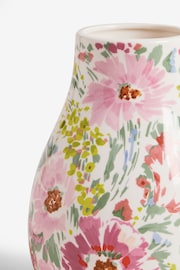 Multi Pretty Floral Print Ceramic Flower Vase - Image 5 of 5