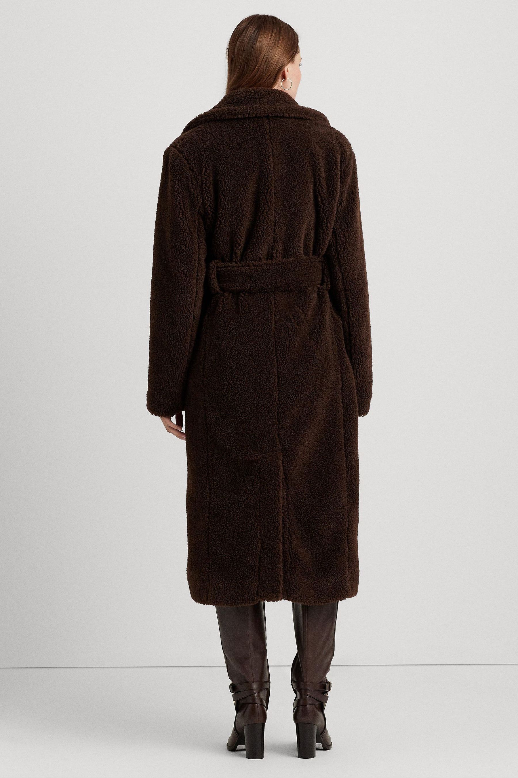 Fleece wrap coat new arrivals