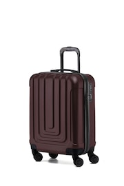 Flight Knight 55x40x20cm Ryanair Priority 8 Wheel ABS Hard Case Cabin Carry On Hand Black Luggage - Image 1 of 5