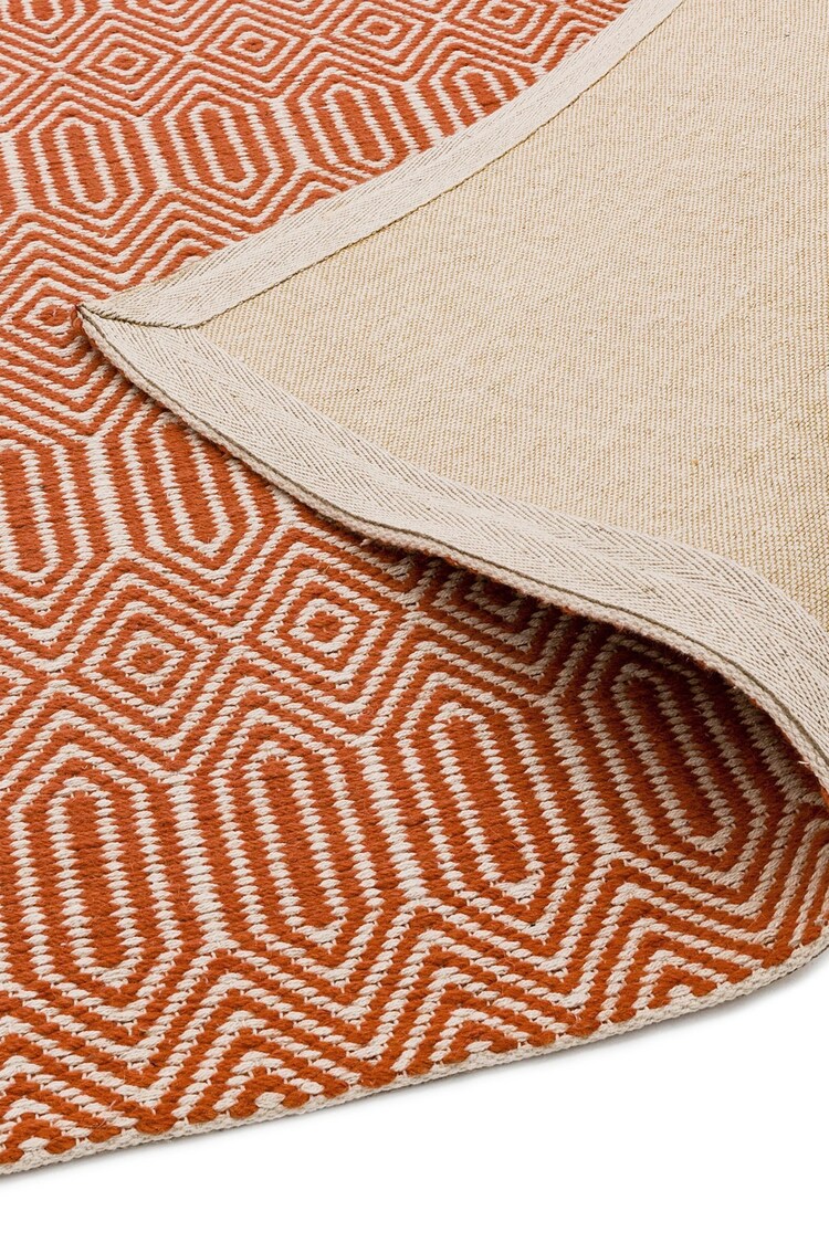 Asiatic Rugs Orange Sloan Geo Rug - Image 5 of 5