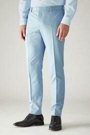 Light Blue Skinny Fit Motionflex Stretch Suit: Trousers - Image 1 of 8
