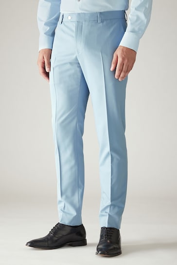 Light Blue Skinny Motionflex Stretch Suit Trousers