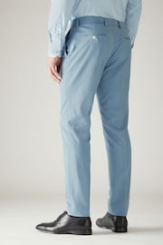 Light Blue Skinny Fit Motionflex Stretch Suit: Trousers - Image 3 of 8