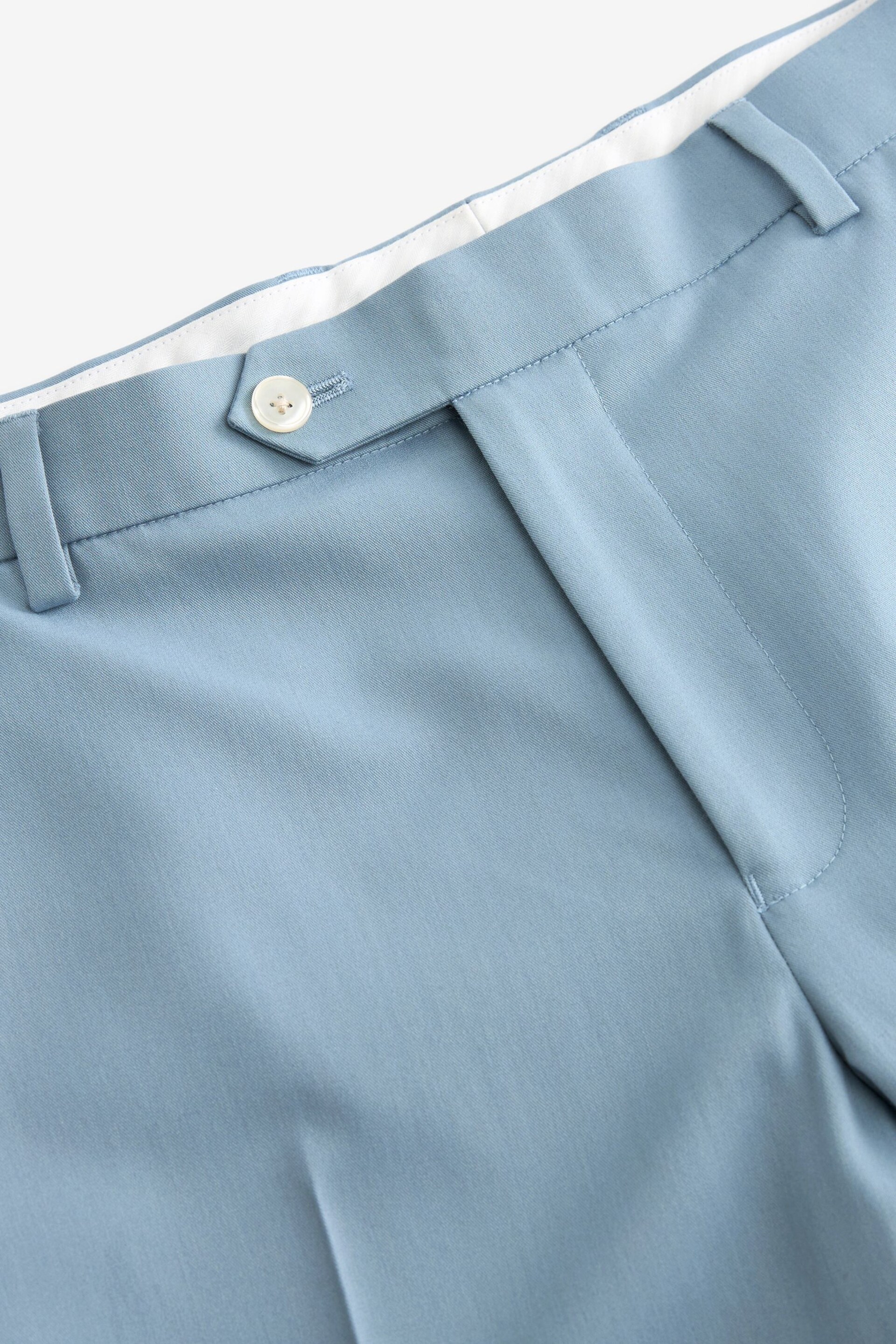Light Blue Skinny Fit Motionflex Stretch Suit: Trousers - Image 6 of 8