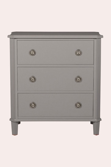 Laura Ashley Pale Charcoal Henshaw 3 Drawer Chest