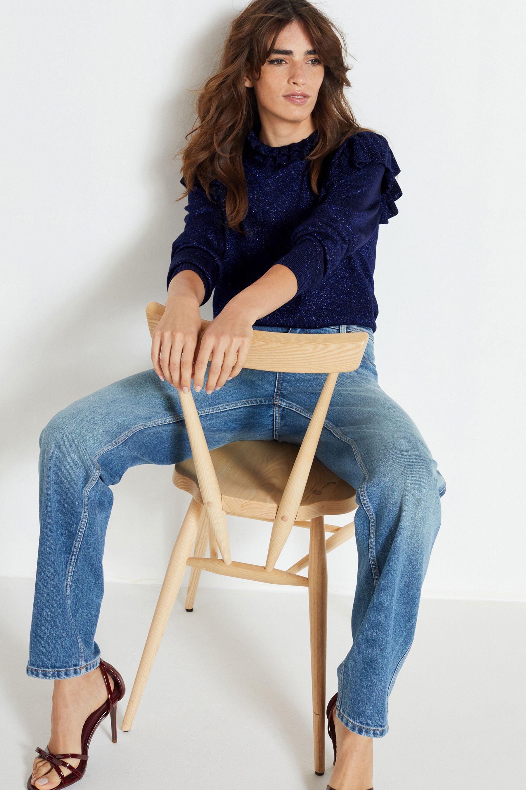 Blue sparkle jumper hotsell