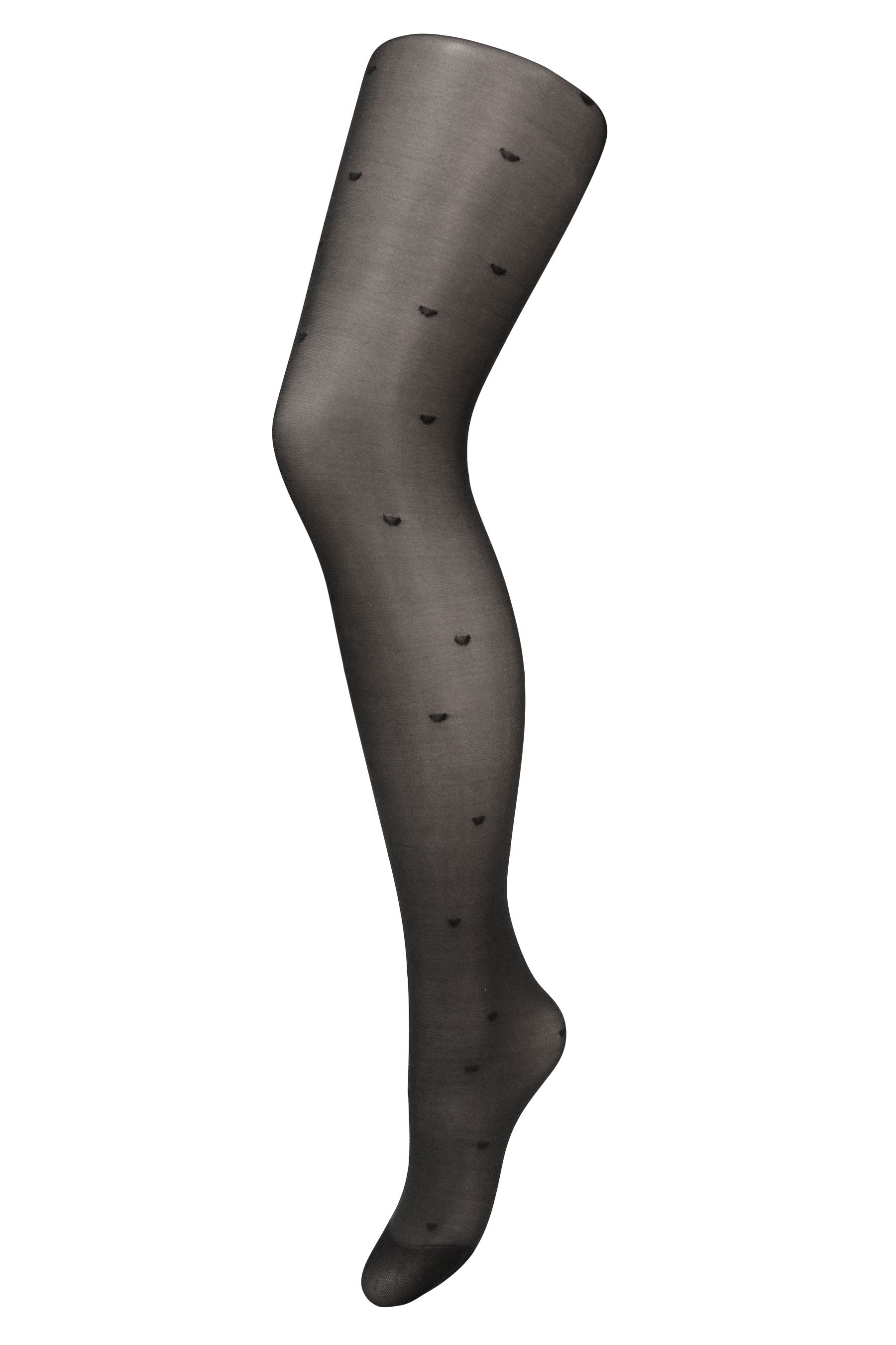 Black heart stockings shop