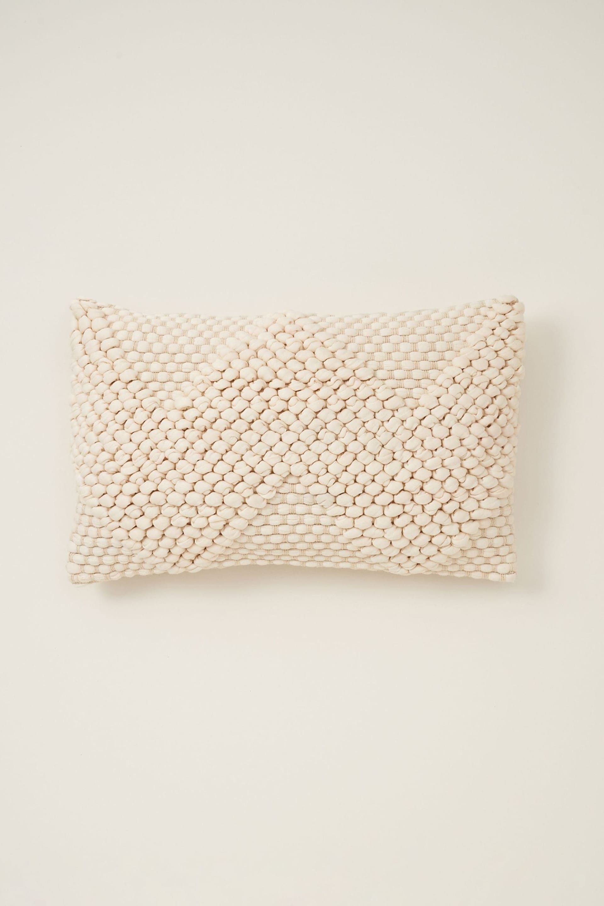 Truly Cream Knotted Cushion - Image 2 of 3