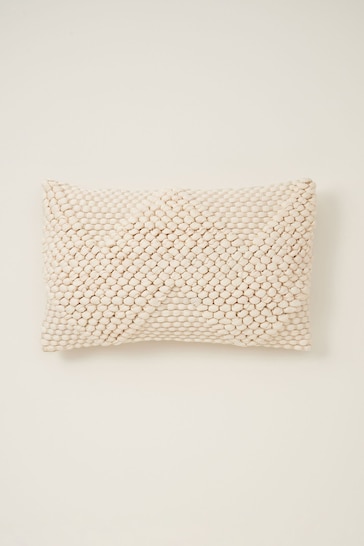 Truly Cream Knotted Cushion