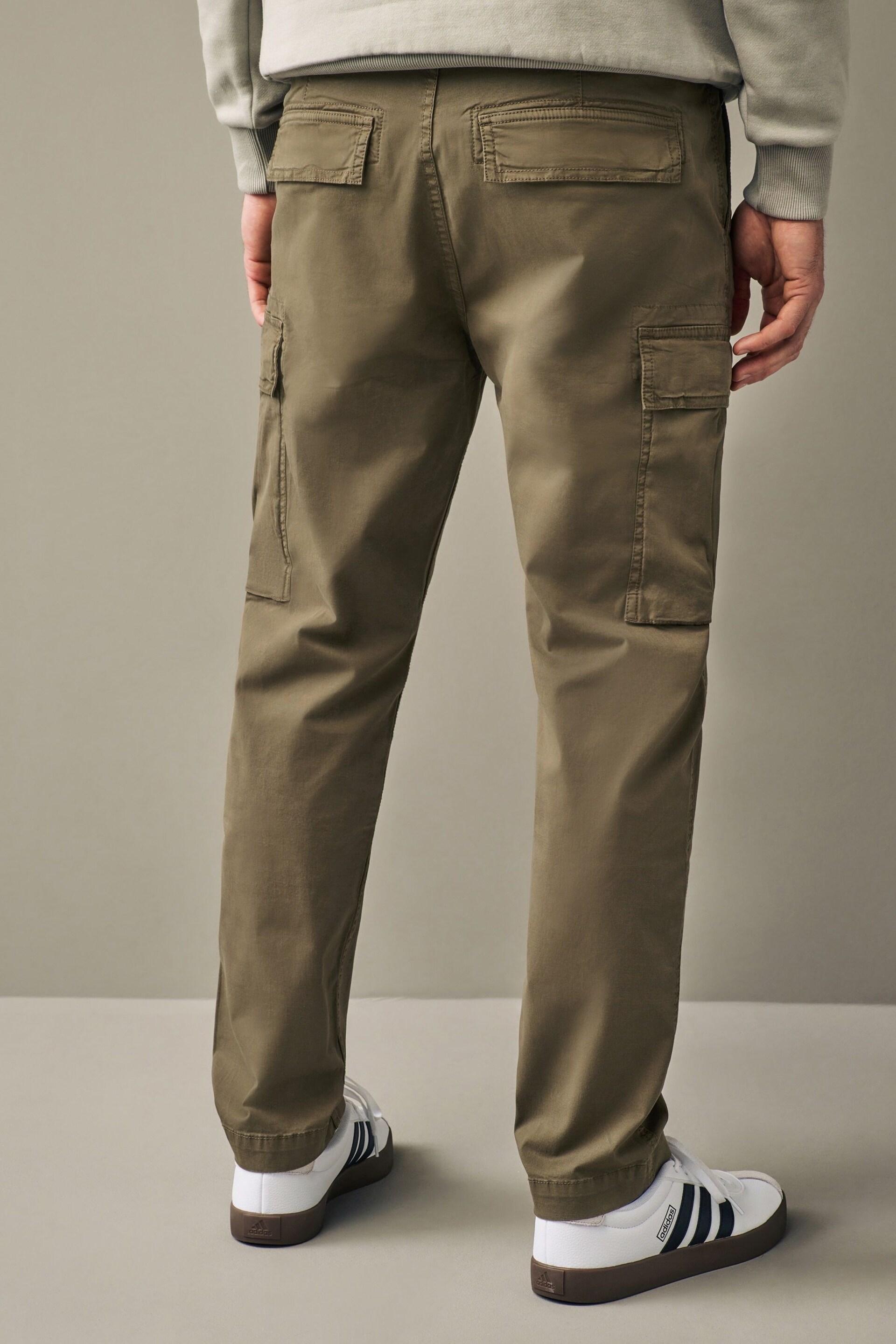 Tan Brown Regular Fit Cargo Trousers - Image 3 of 12