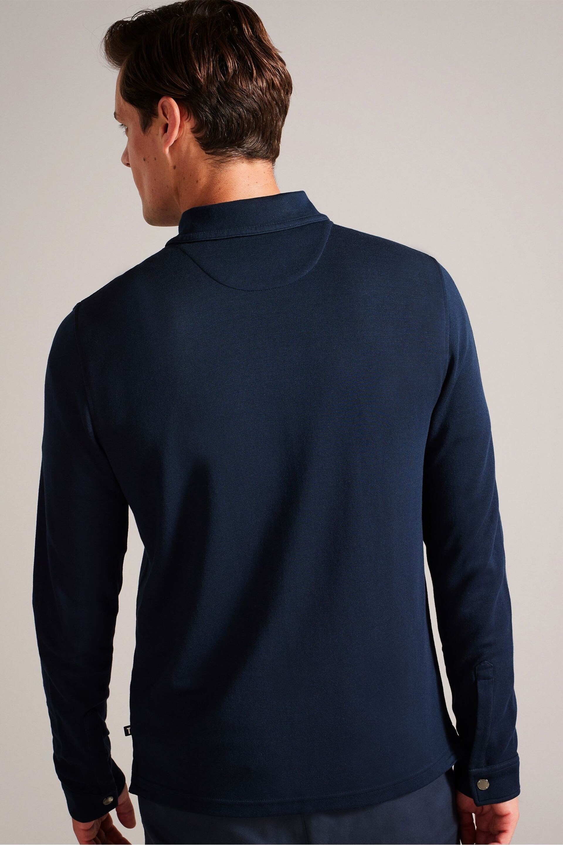Ted Baker Blue Karpol Regular Soft Touch Polo Shirt - Image 2 of 6