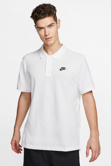 Nike White Sportswear Polo