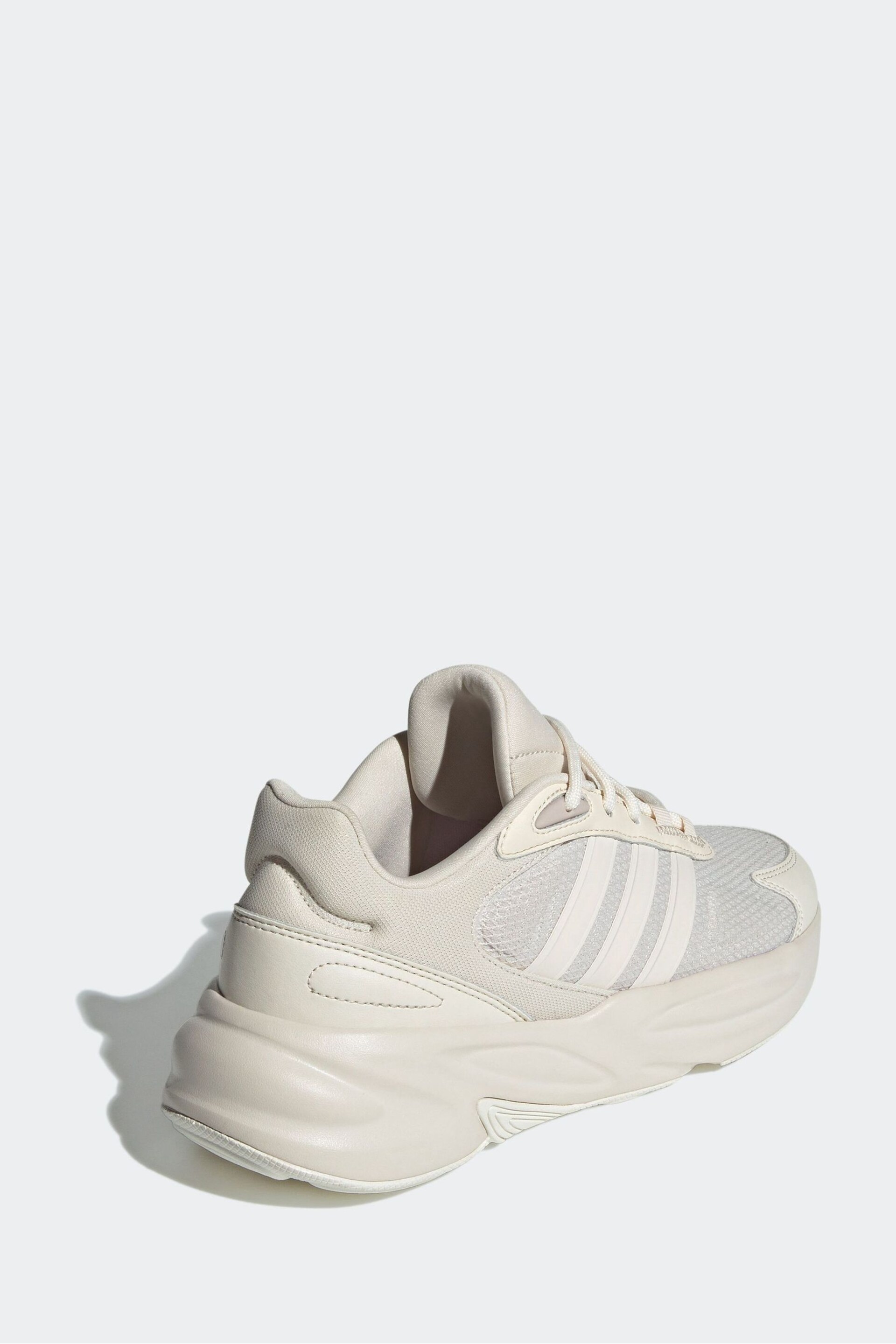 Adidas Cream/Grey Ozgaia Trainers - Image 4 of 8