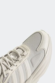 Adidas Cream/Grey Ozgaia Trainers - Image 7 of 8