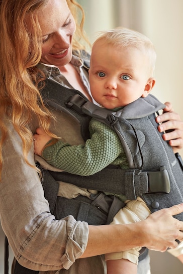 BabyBjörn Grey Cotton Mix Baby Carrier One