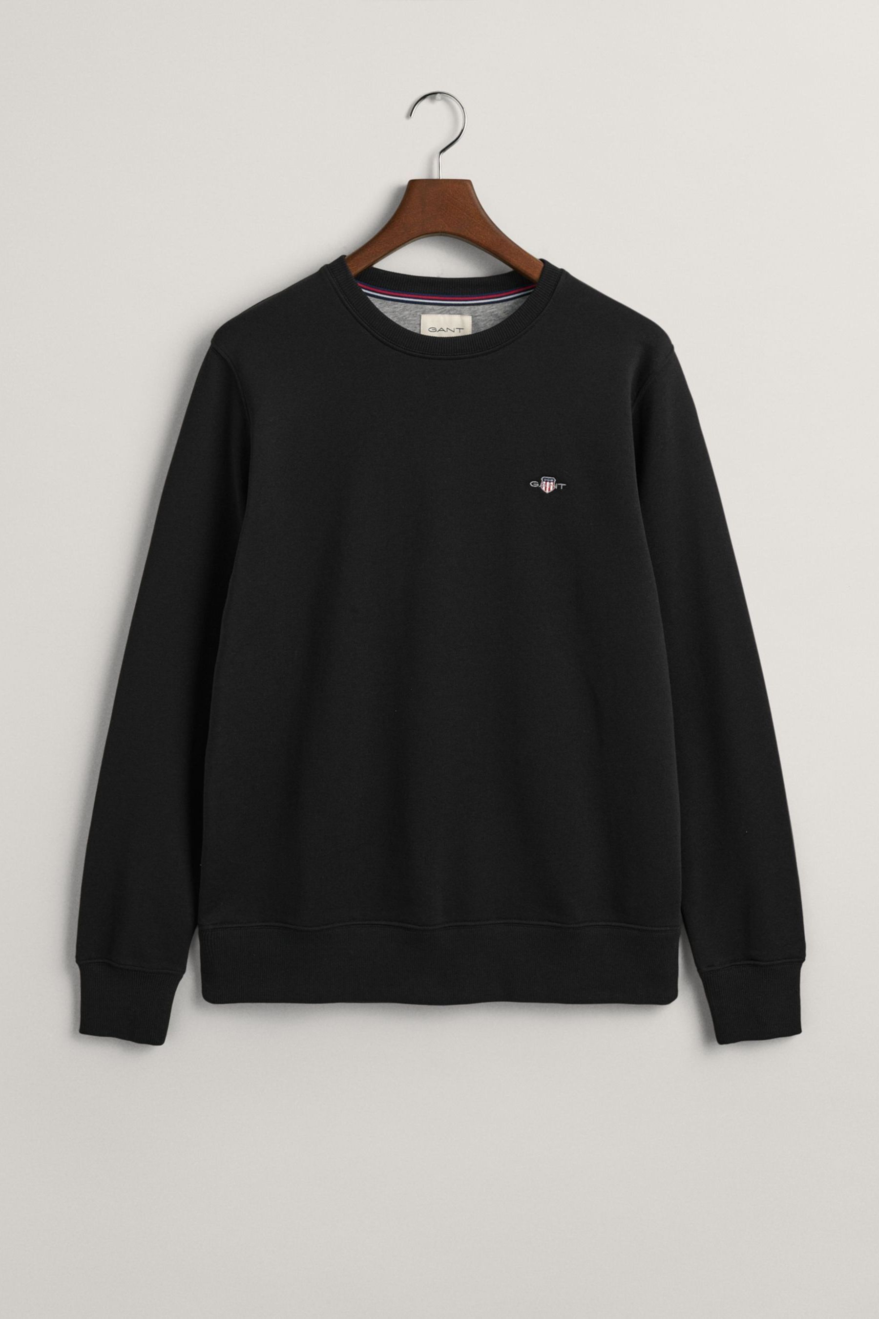 Buy GANT Black Regular Fit Shield Logo Sweatshirt from Next Malta