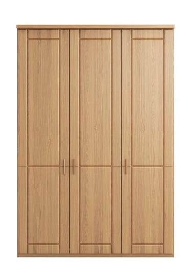 Wiemann Elmsmore Oak 1.5M Wood Hinged 3 Door Semi-fitted Wardrobe