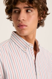 Joules Oxford Red/Blue Striped Classic Fit Shirt - Image 3 of 7