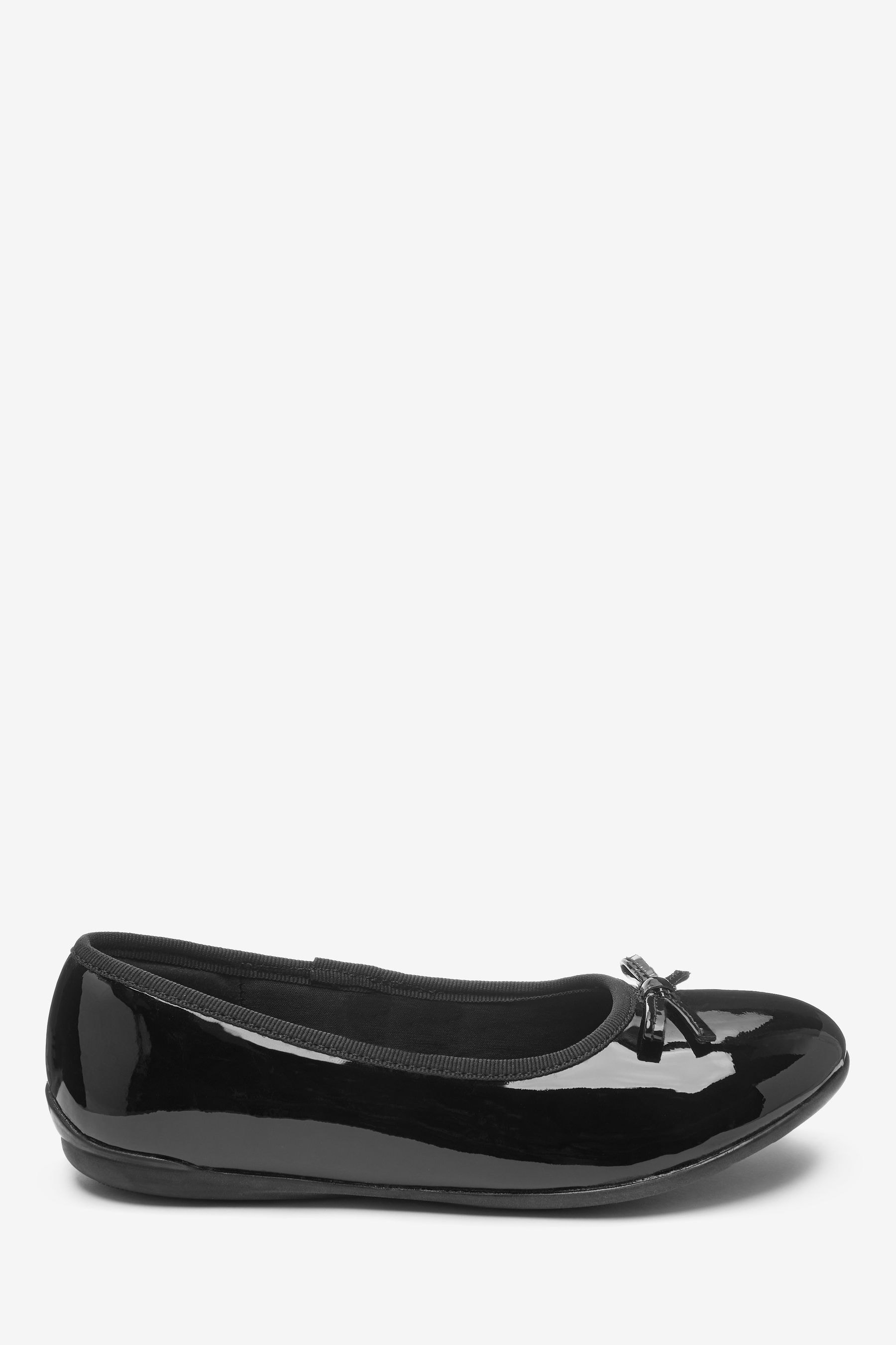 Black patent ballet pumps 2025