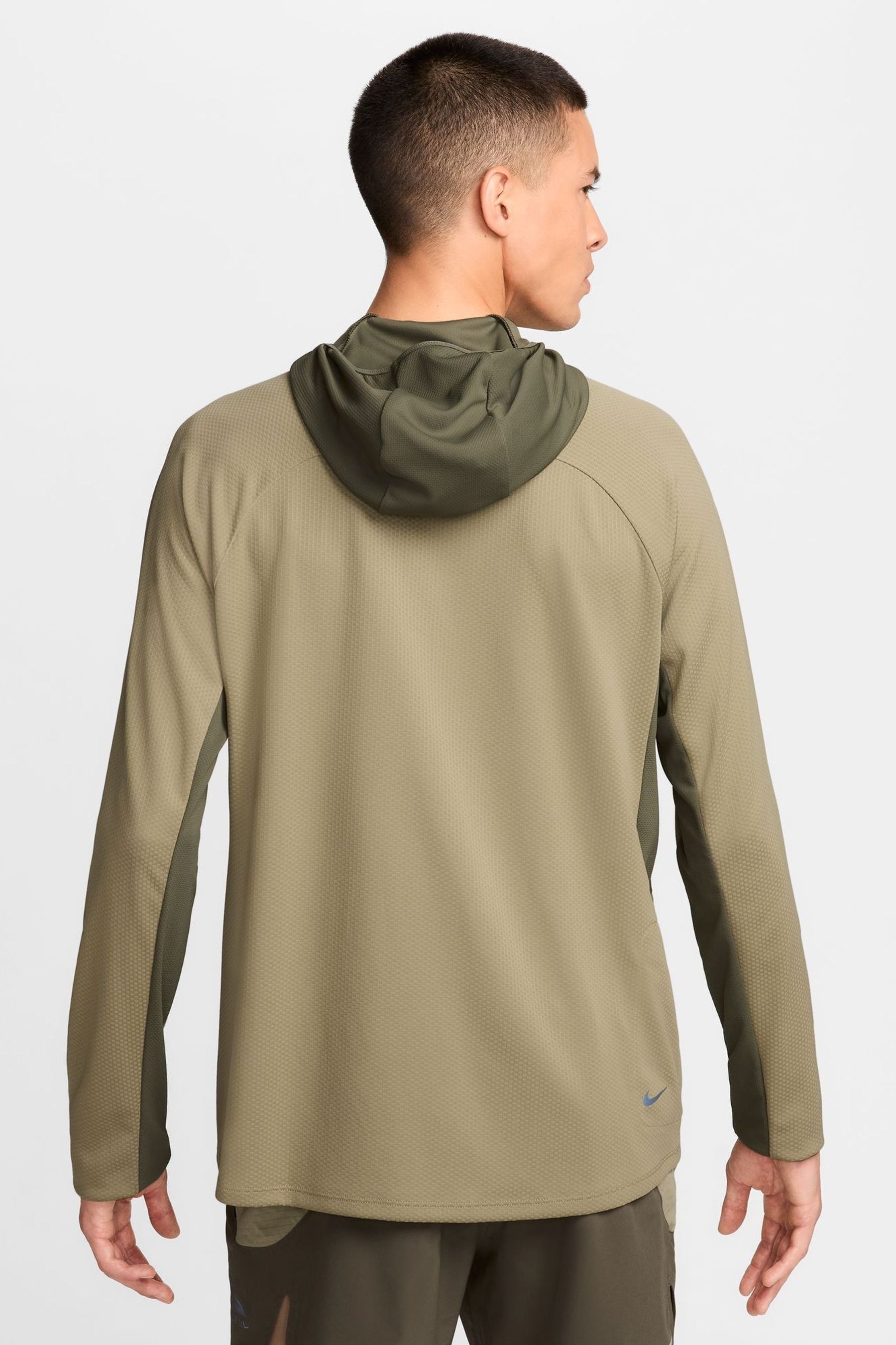 Hooded running top hot sale
