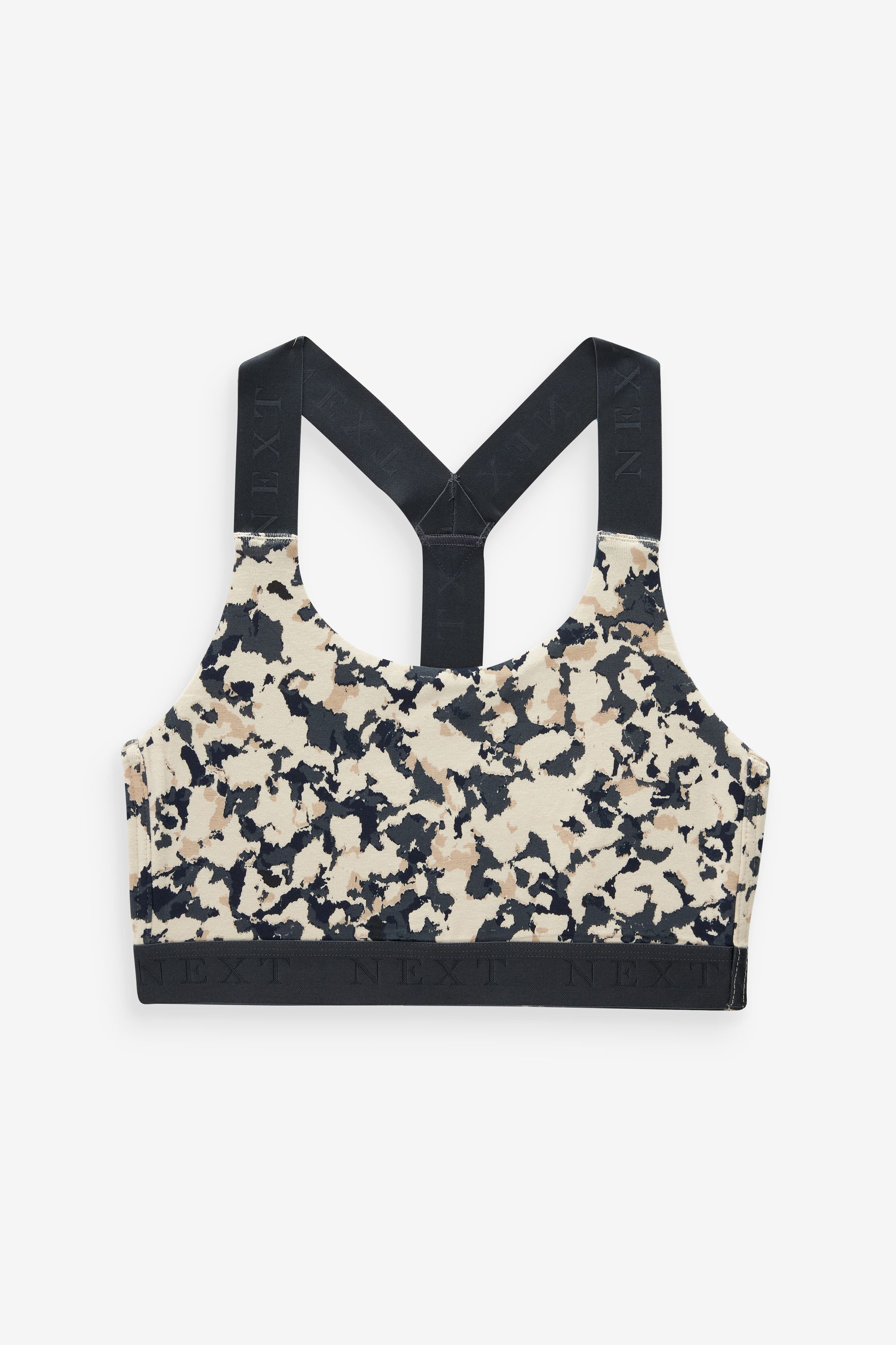 Buy Tie Dye Print Navy Blue Next Active Sports Low Impact Crop Tops 2 Pack from Next Luxembourg