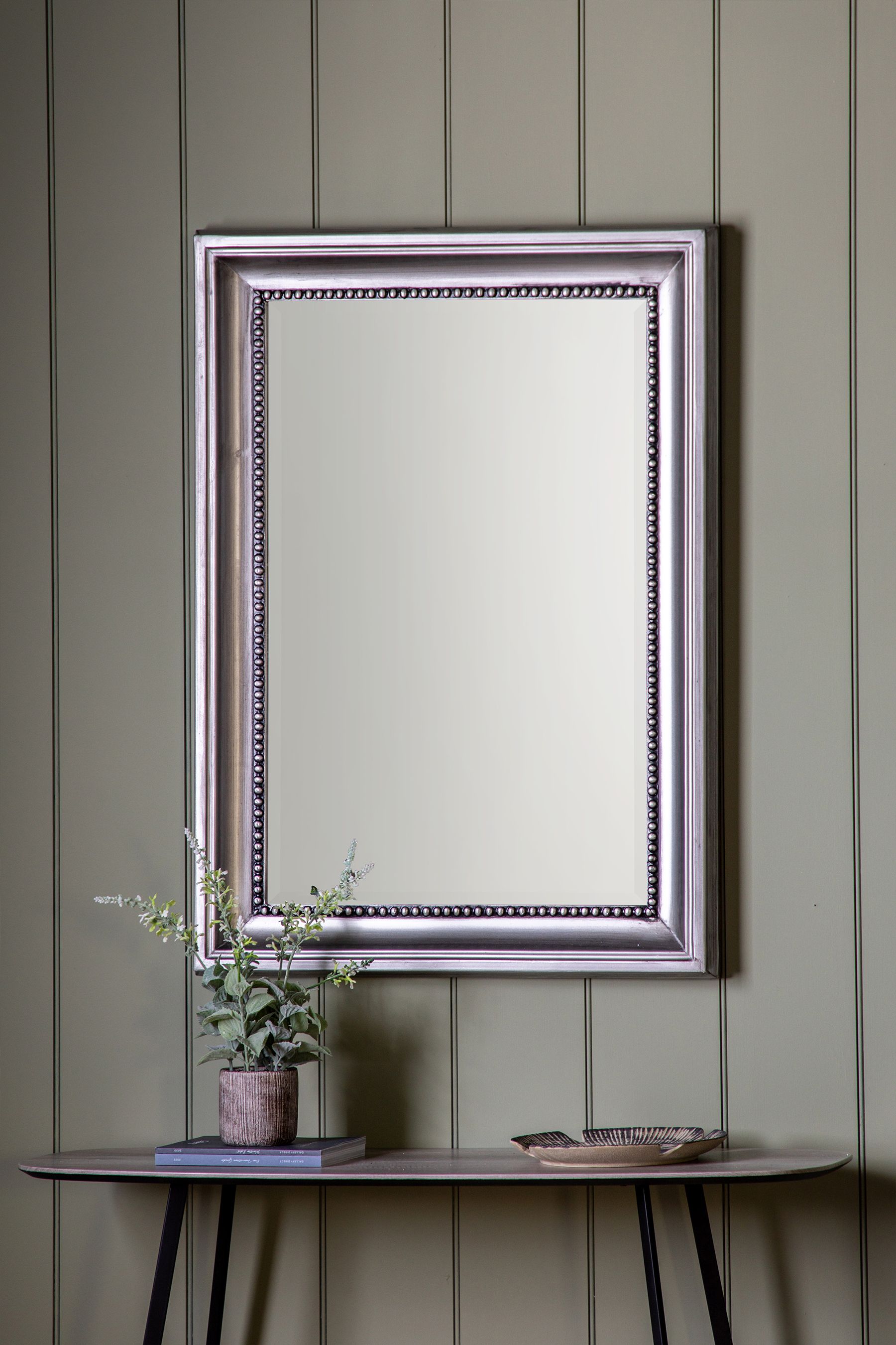 Pewter mirror best sale