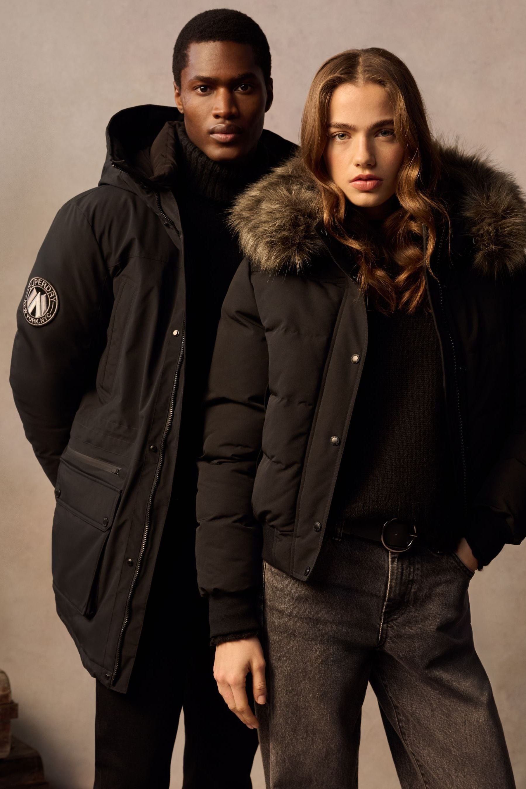 Superdry everest black sale
