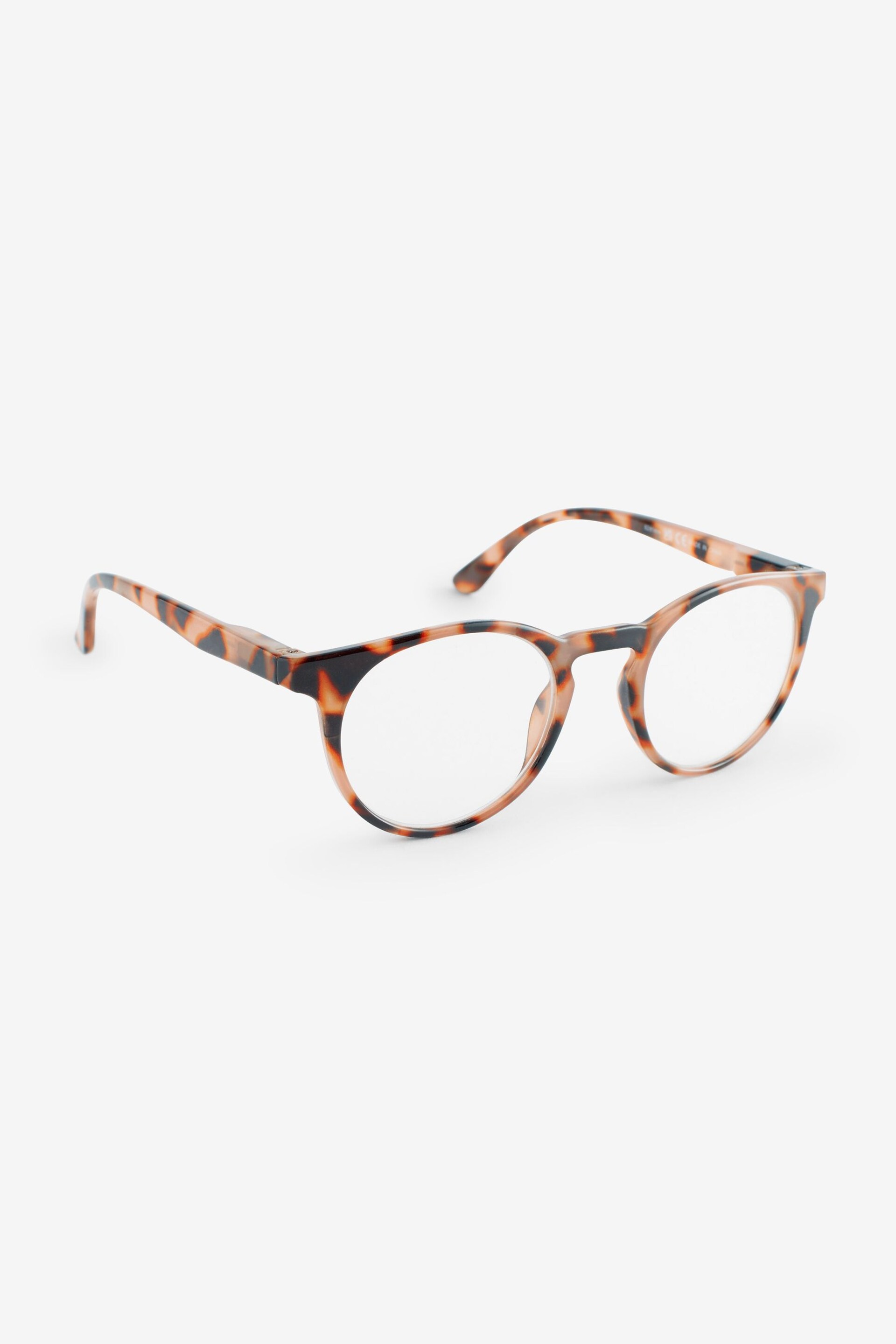 Tortoiseshell Brown Round Ready to Read Glasses - Image 1 of 6