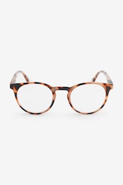 Tortoiseshell Brown Round Ready to Read Glasses - Image 2 of 6