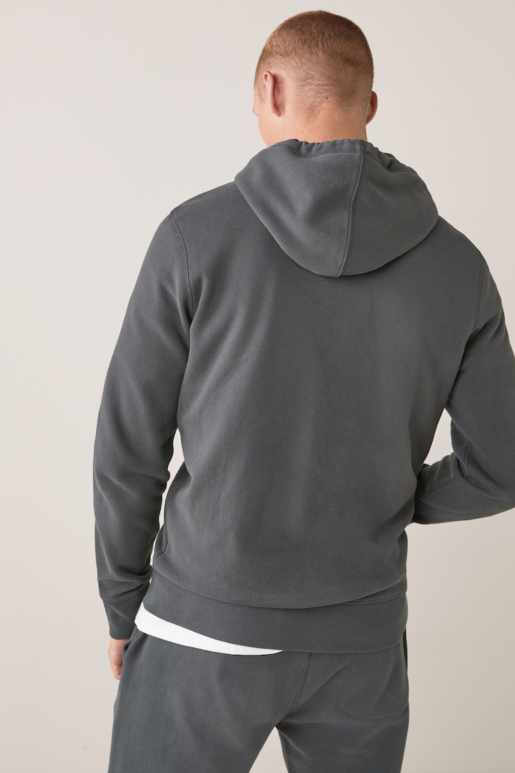 Charcoal Grey Zip Through Hoodie - Image 1 of 4
