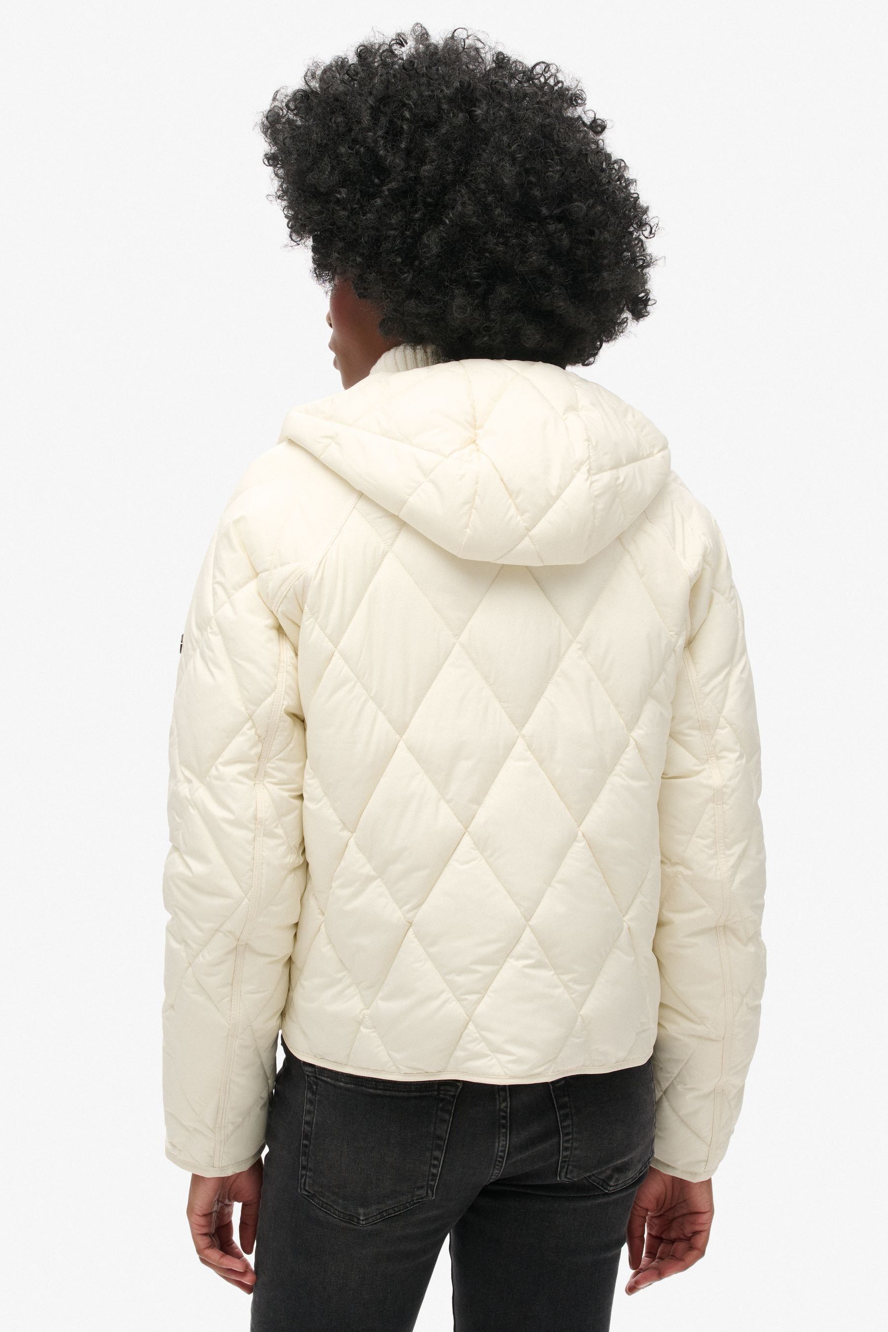 Superdry hooded quilted jacket hotsell
