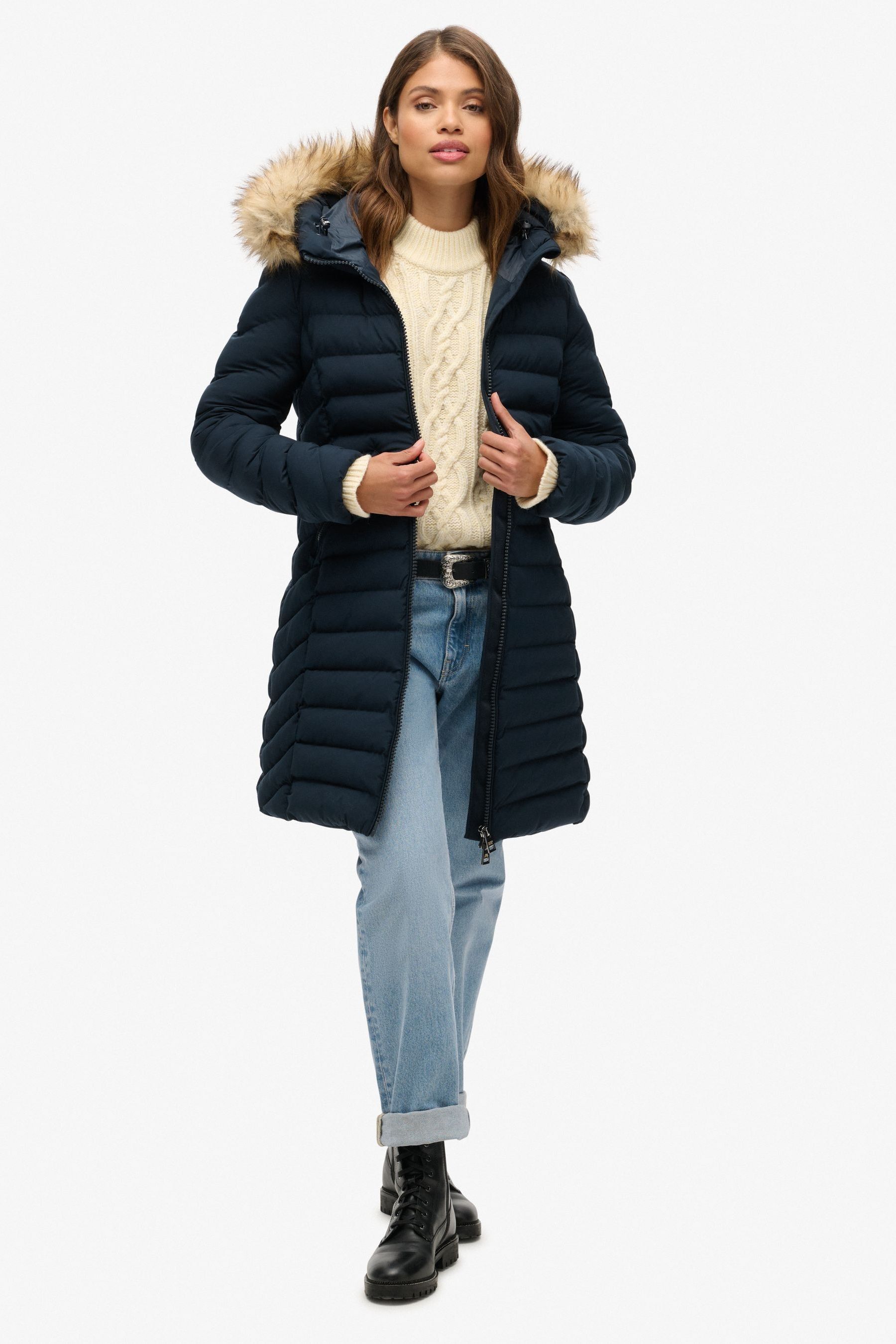 Plus size superdry coats shop