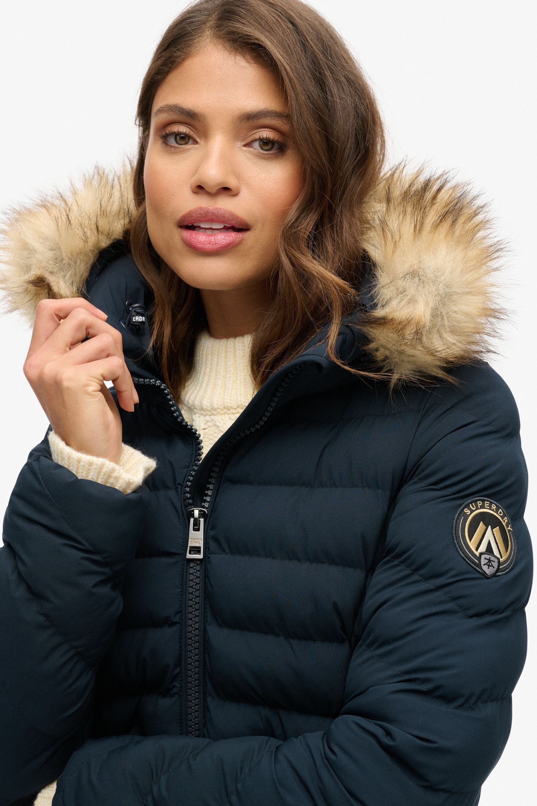 Eclipse fur winter parka top