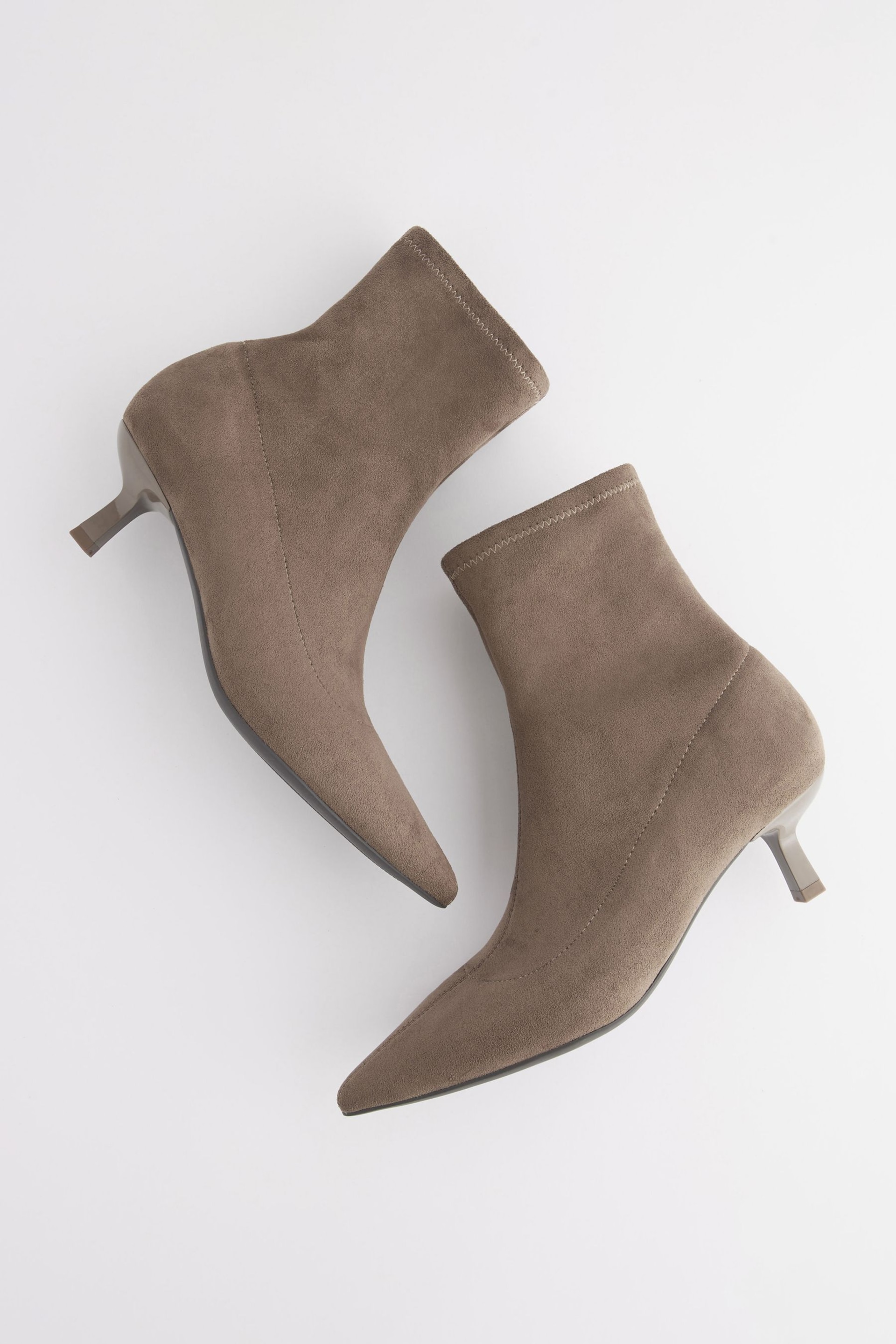 Mink Brown Forever Comfort® Ankle Sock Boots - Image 8 of 8