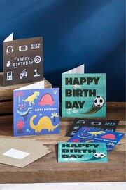 6 Pack Blue Boys Birthday Cards - Image 1 of 3