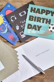 6 Pack Blue Boys Birthday Cards - Image 3 of 3