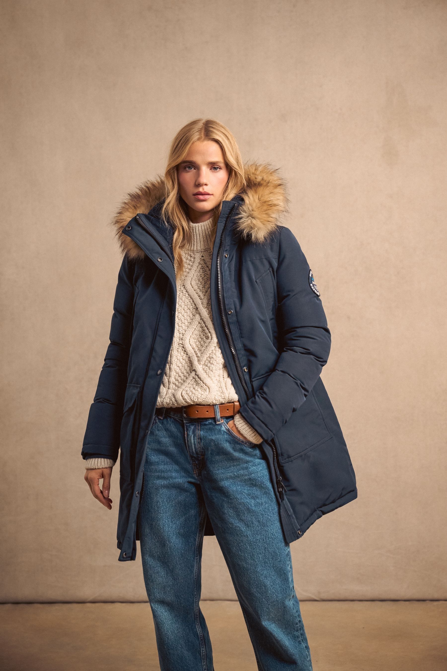 Superdry parka jacket on sale