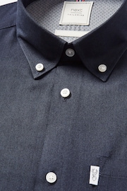 Navy Blue Regular Fit Easy Iron Button Down Oxford Shirt - Image 6 of 6