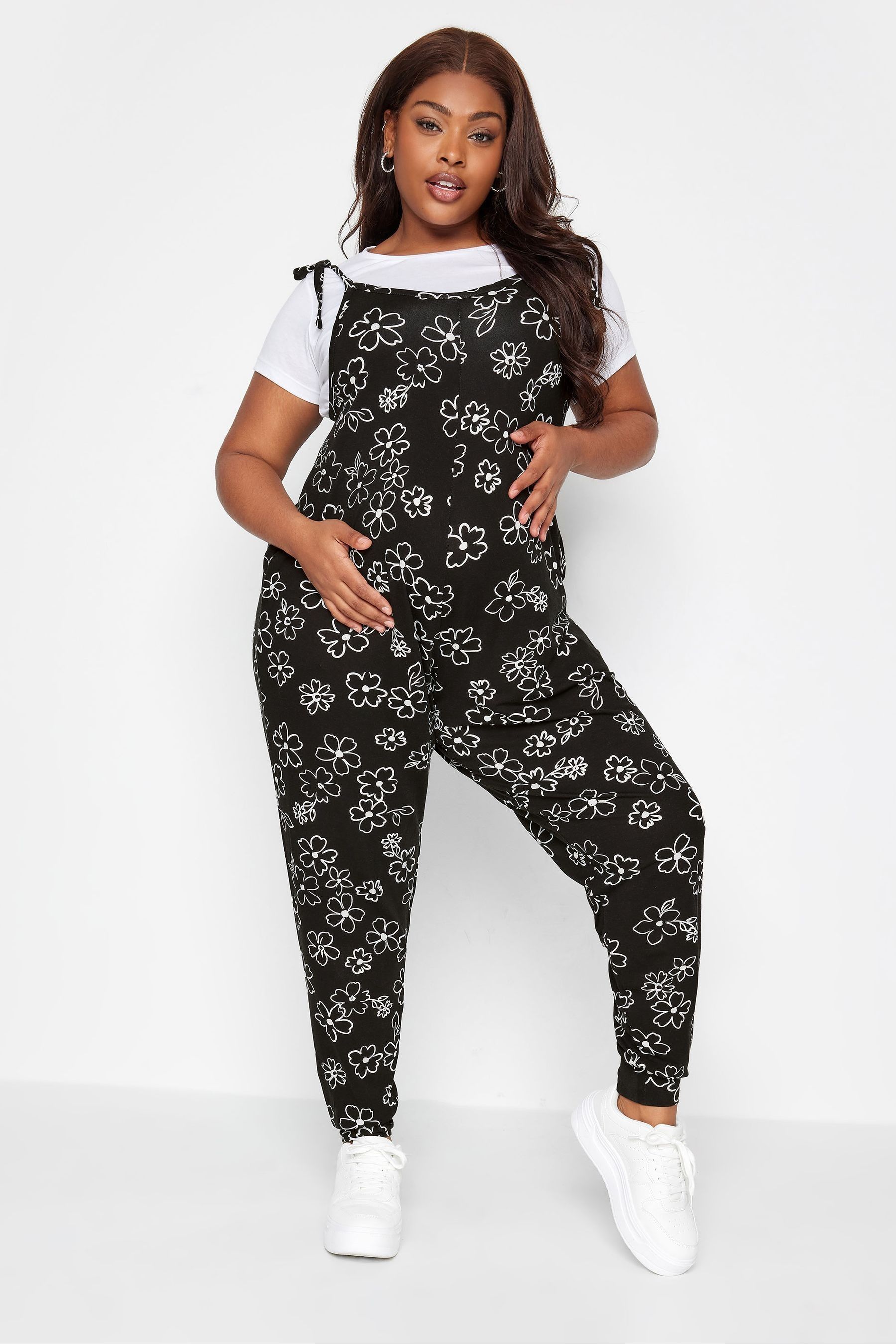 Buy Bump It Up Maternity Black Oversized Jumpsuit from the Next UK