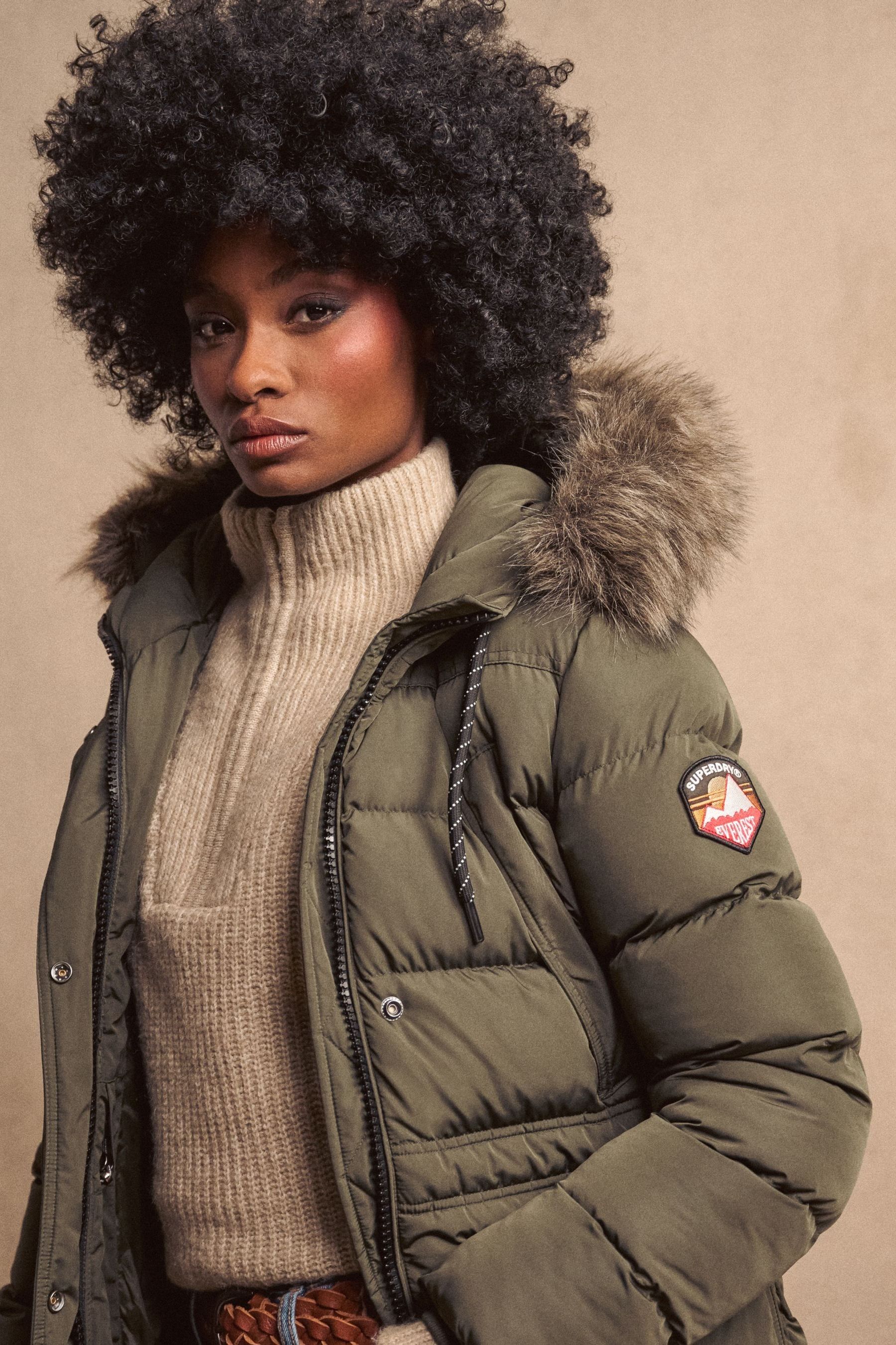 Superdry everest parka khaki new arrivals