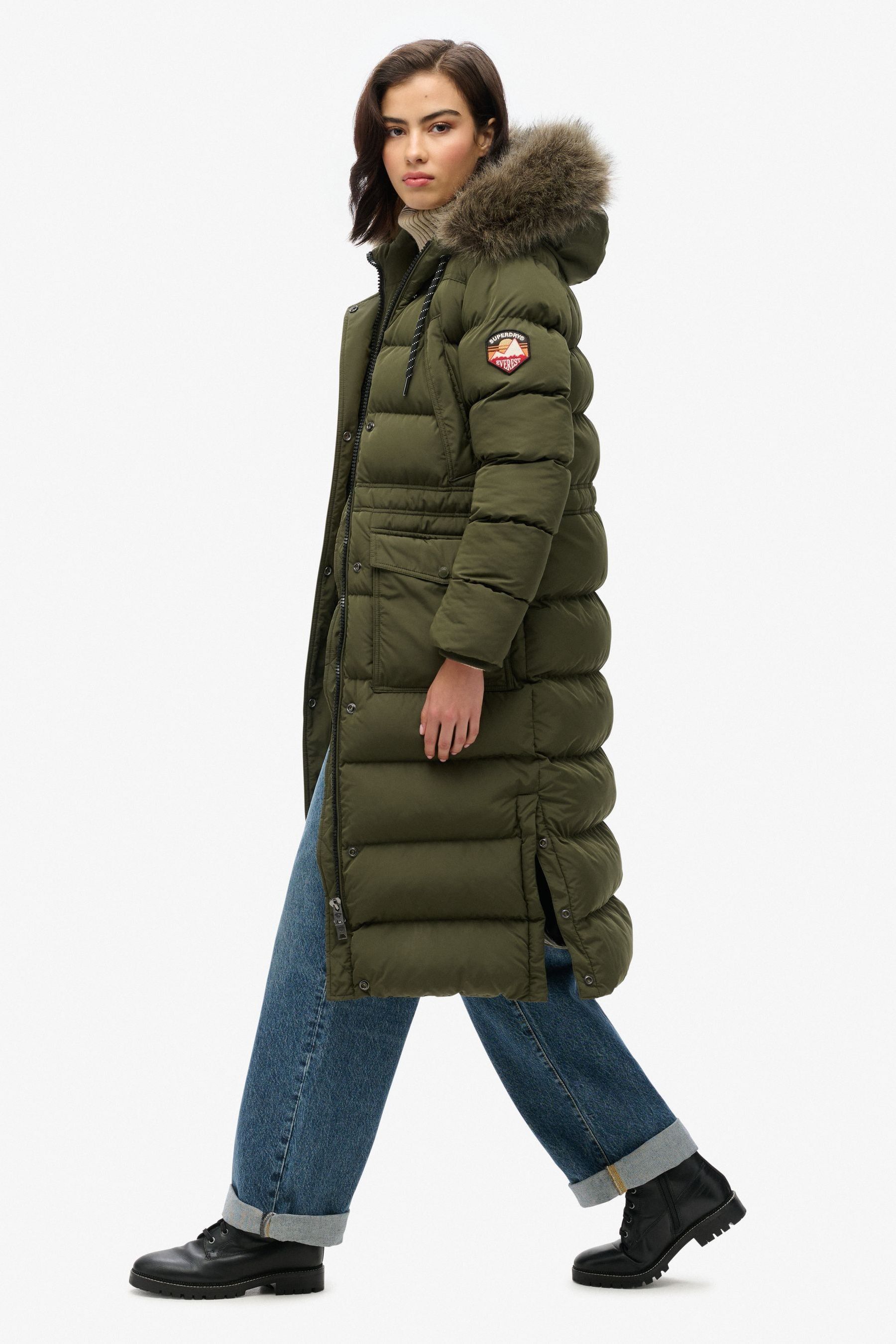 Superdry longline military coat on sale