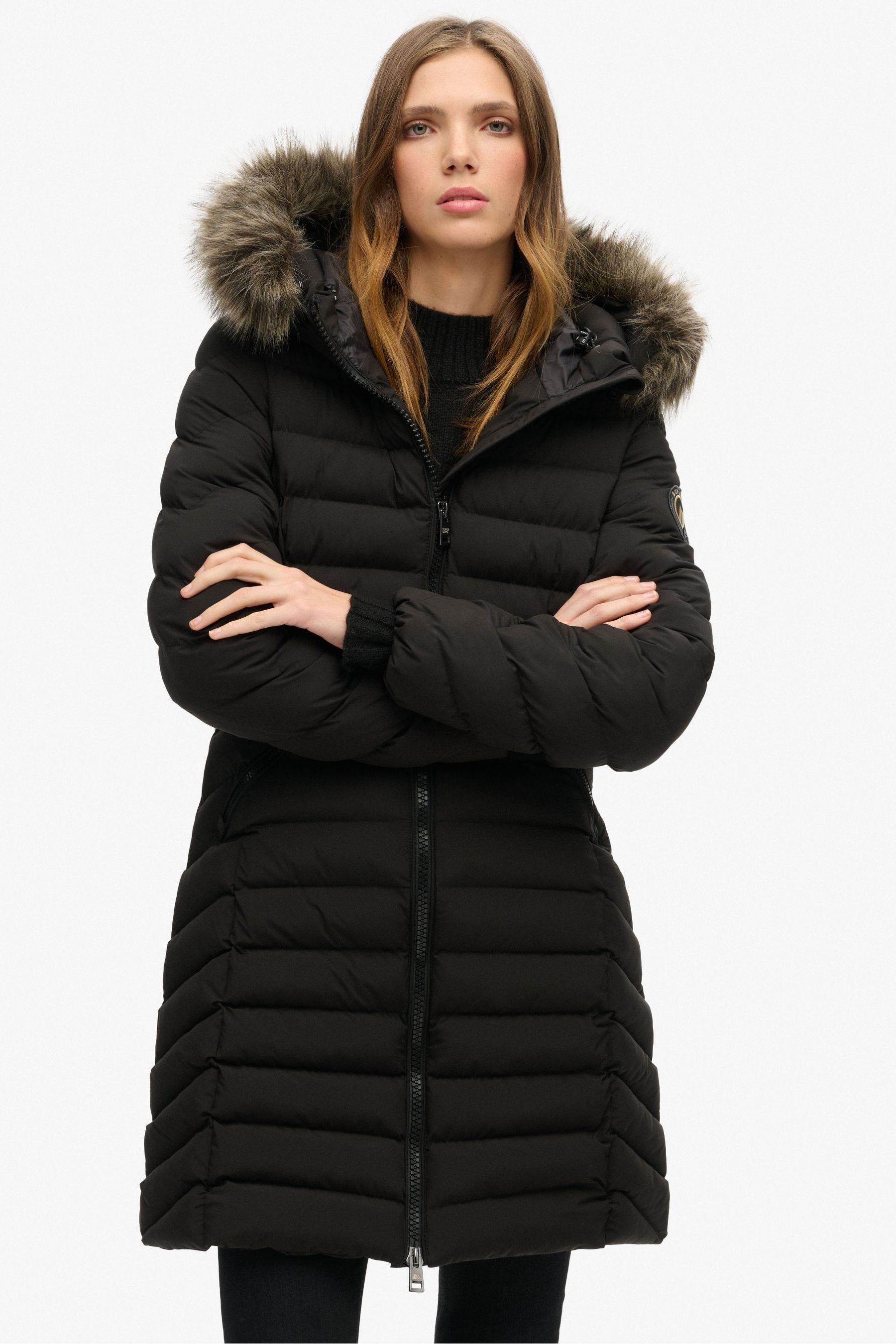 Superdry fur hood jacket online