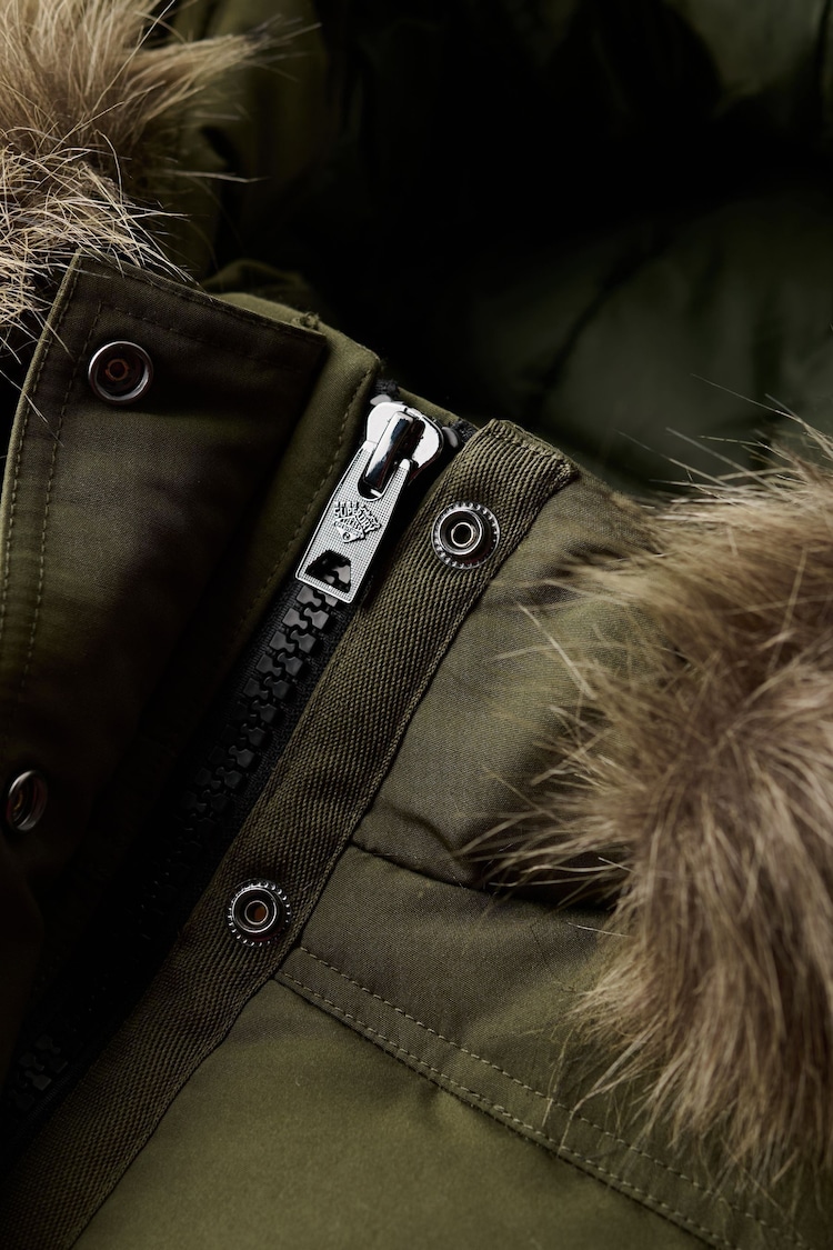 Superdry Army Khaki Everest Hooded Bomber Jacket - Image 3 of 3