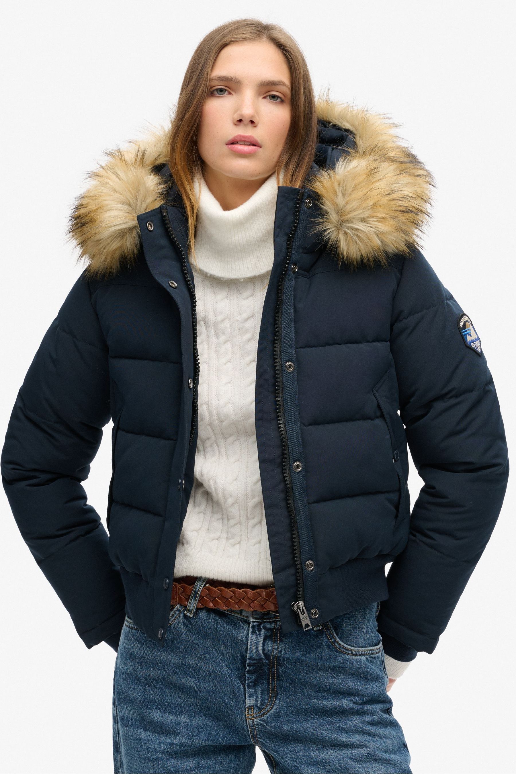 Superdry hooded bomber jacket online