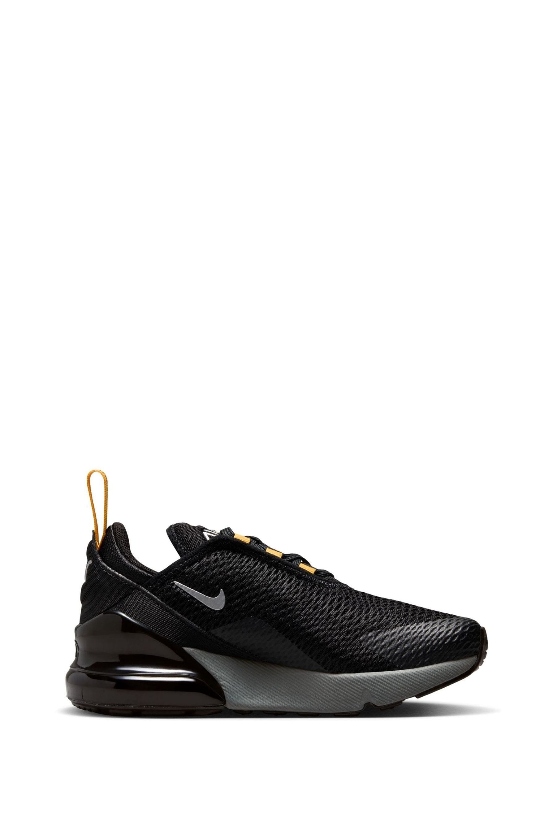 Buy Nike Black Gold Air Max 270 Junior Trainers from Next Luxembourg