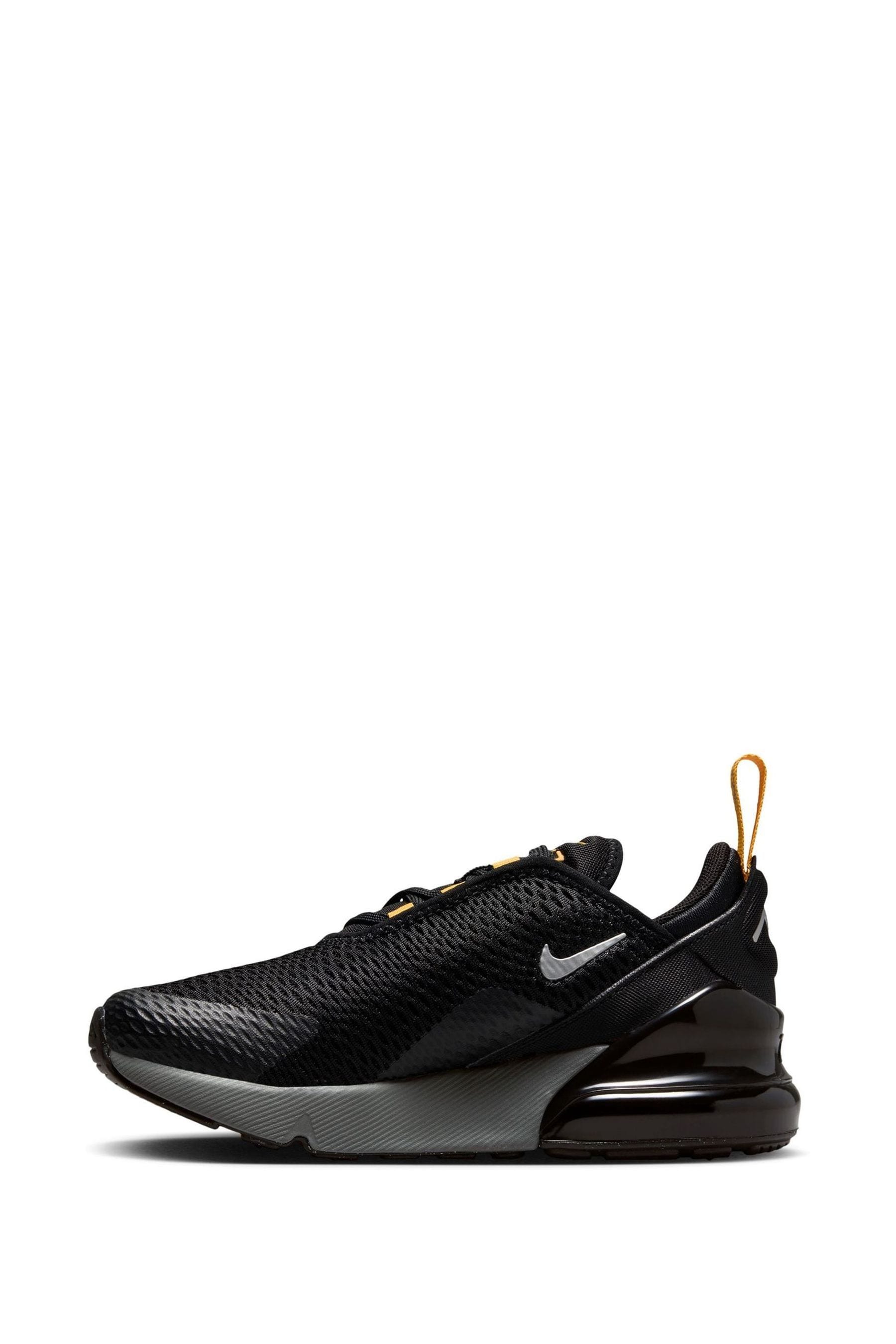Buy Nike Black Gold Air Max 270 Junior Trainers from Next Luxembourg