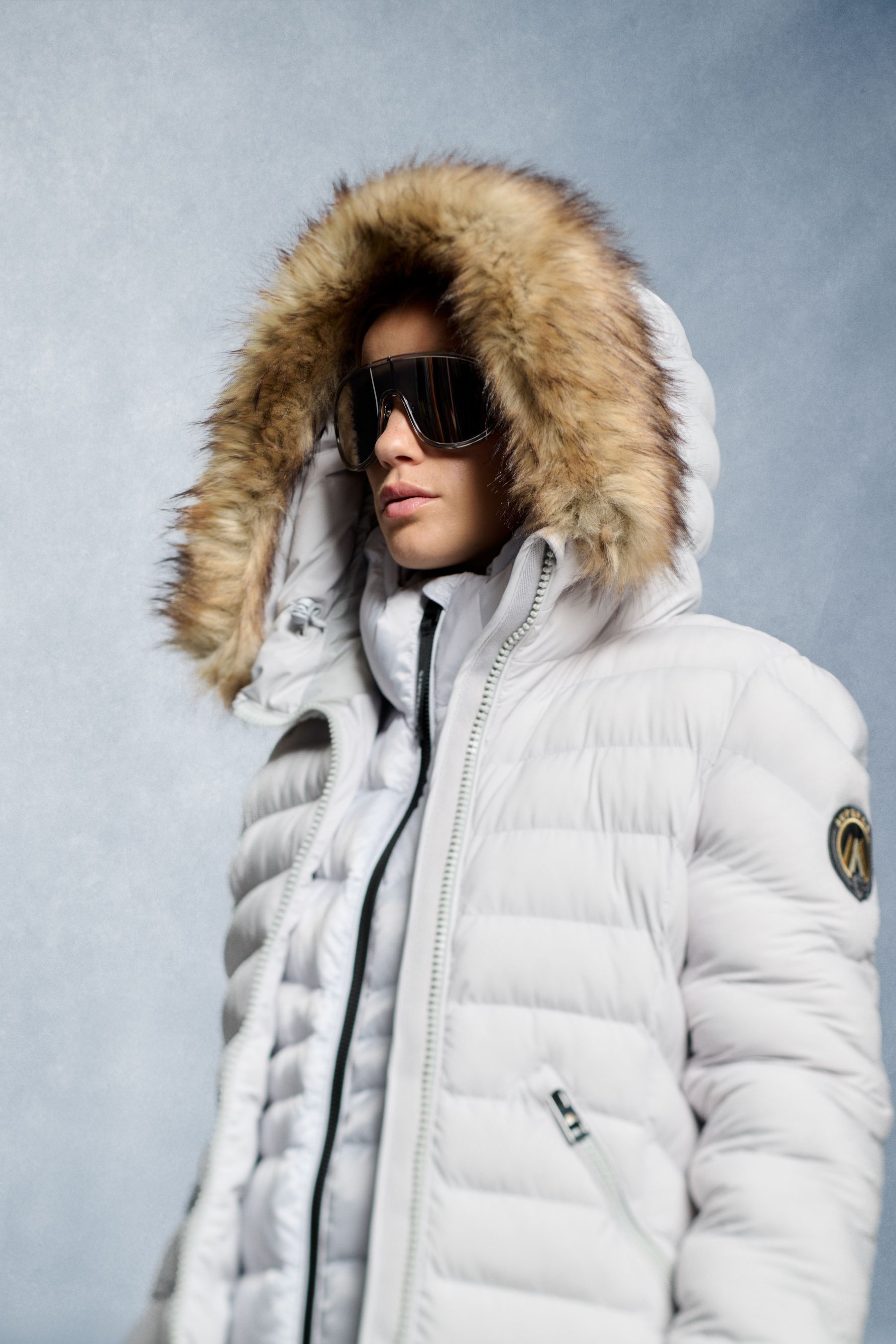 Buy Superdry Moonlight Grey Fuji Faux Fur Hood Mid Length Jacket from Next Canada