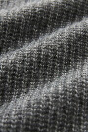 Charcoal Grey Rib Cardigan - Image 6 of 6