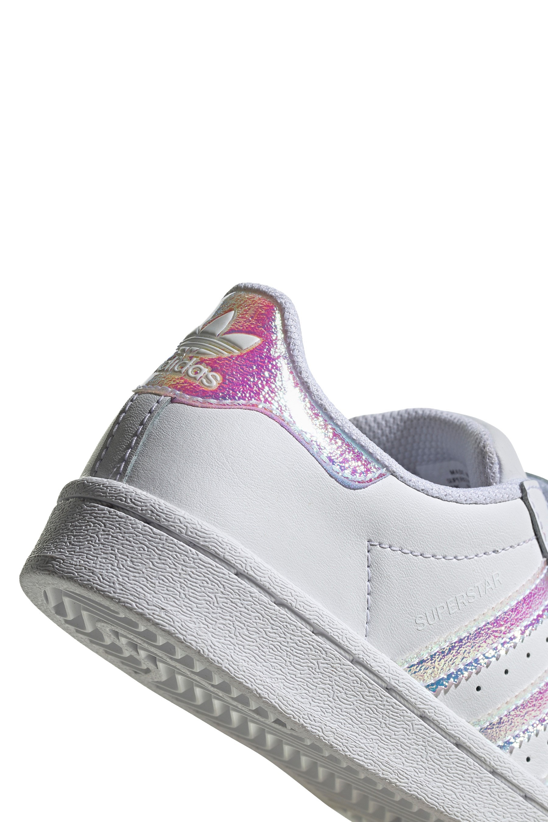 Adidas superstar junior pink and white clearance